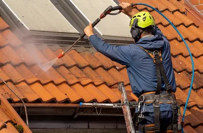 Démoussage et hydrofuge de toiture à Lanet